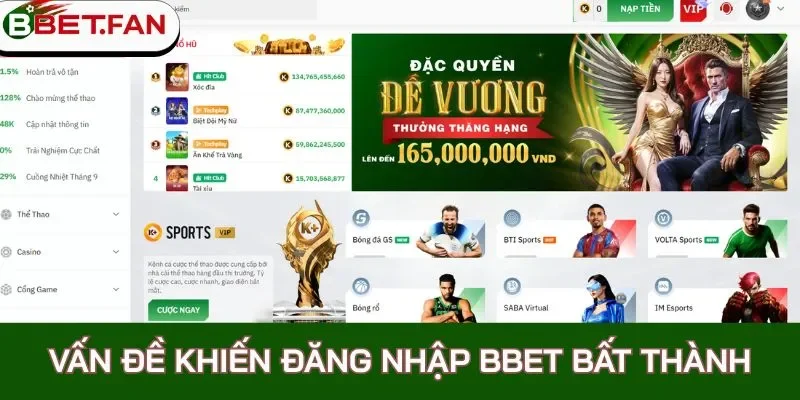 đăng nhập tài khoản bbet