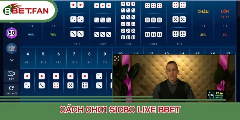 Cách chơi Sicbo Live Bbet