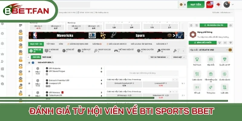 Đánh giá từ hội viên về BTI Sports BBet