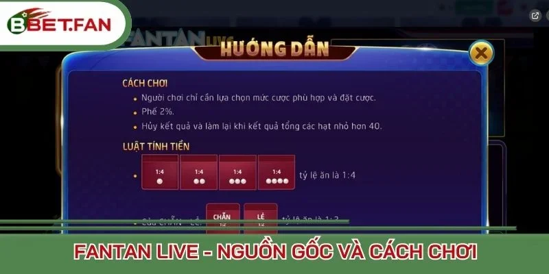 Fantan Live - Nguồn gốc và cách chơi