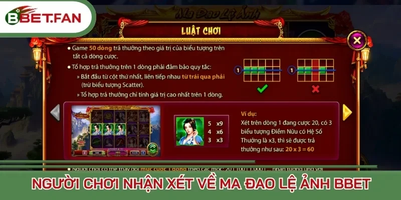 Người chơi nhận xét về Ma Đao Lệ Ảnh Bbet