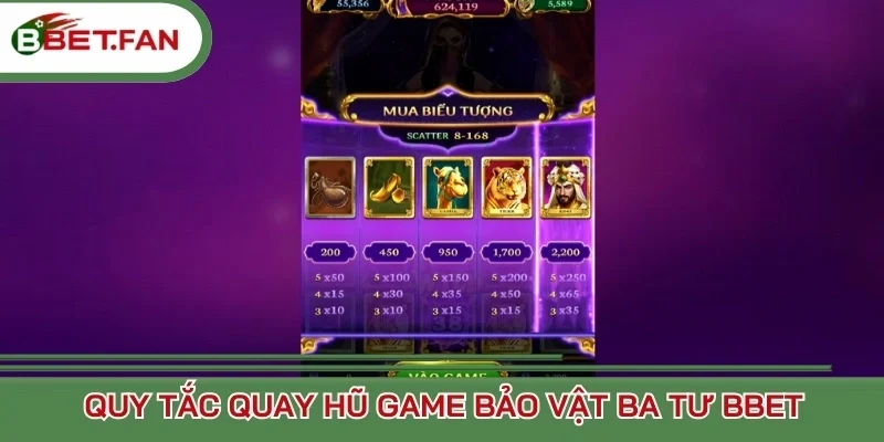 Quy tắc quay hũ game Bảo vật ba tư BBet