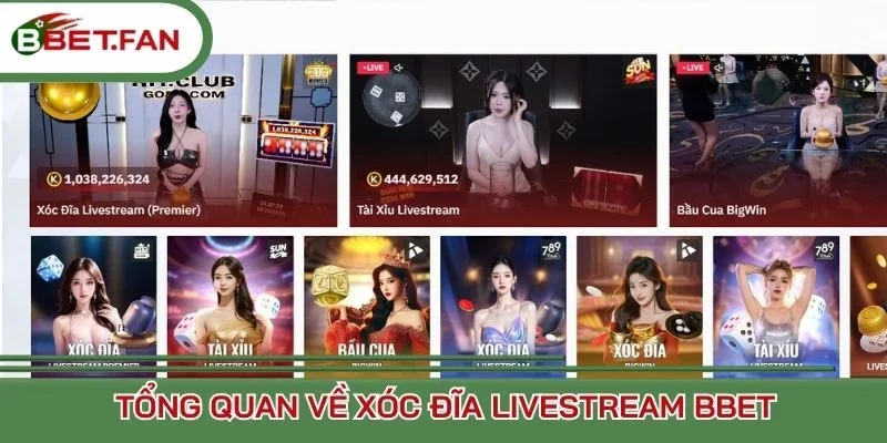 Tổng quan về xóc đĩa livestream BBet