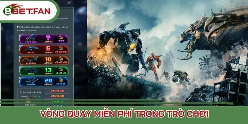 Vòng quay miễn phí trong trò chơi